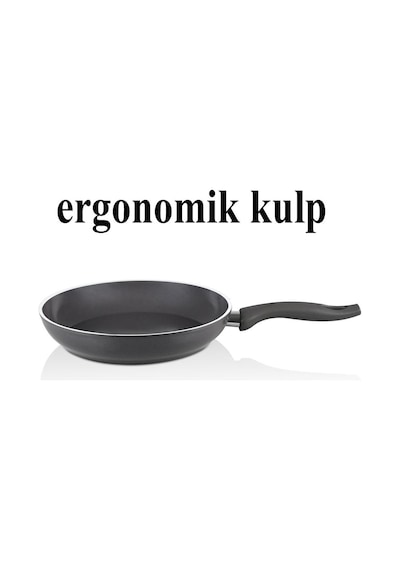 Falez Seramik Karnıyarık Tencere Ve Tava Seti 30 Cm Füme Renk Füme