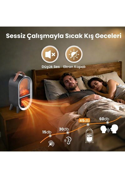 Cata Ct-6055 Uludağ Taşınabilir Şömine