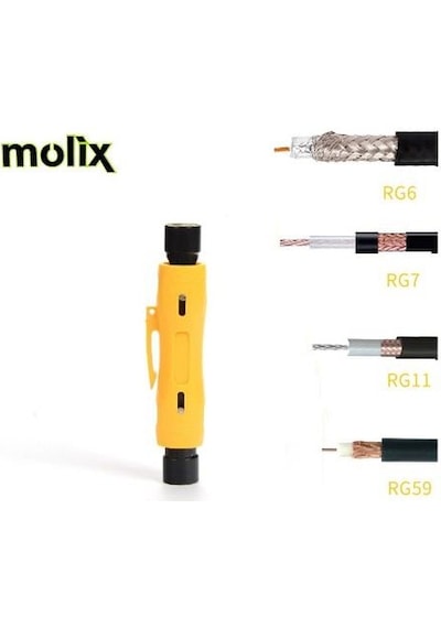 Koaksiyel Kablo Soyucu Sıyırıcı Rg11-Rg6-Rg56-Rg59-Rg7