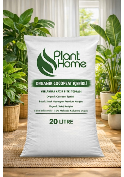 20 Litre Organik Cocopet İçerikli Çiçek Toprağı Pomza Ve Perlitli Premium Saksı Toprağı 20 L