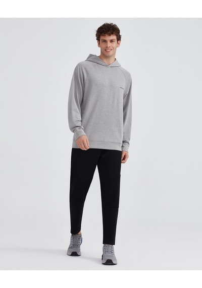 Skechers M Scuba Coll. Hoodie Sweatshirt Erkek Gri Sweatshirt S231466-035 Gri