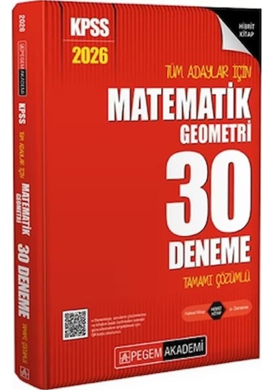 Pegem Akademi Kpss Matematik Geometri 30 Deneme