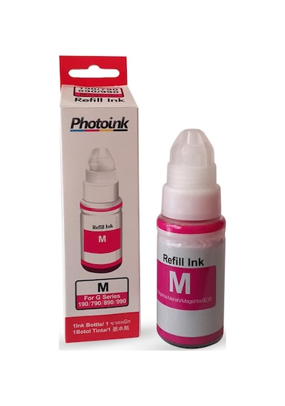Canon Gı 490 M Uyumlu 70 Ml Kırmızı Photoink Plus Mürekkep - - Canon G Serisi Uyumlu