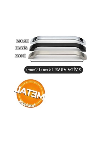 Metal Mutfak Dolap Kulpları, 160 Mm Ölçüler İle Şık Mobilya Tasarımı 155 x 230 MM (Büyük Boy)