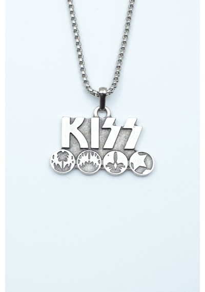 Kiss Örme Zincir Kolye Gümüş