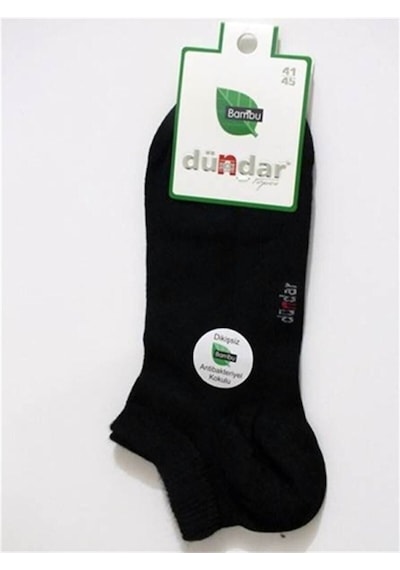 Unisex Siyah Bambu 6'lı Patik Çorap Black