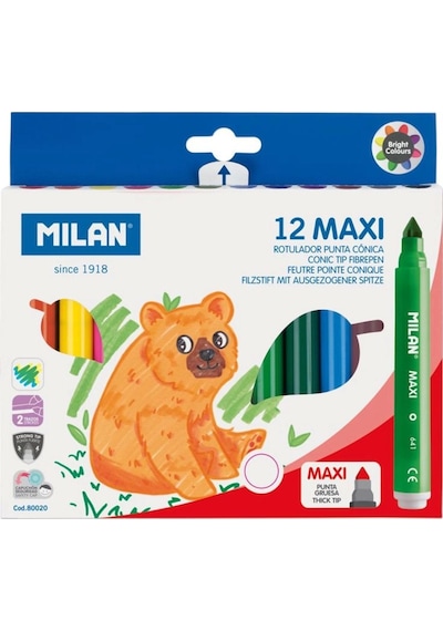 80020 Maxı Jumbo Keçeli Kalem - 12 Li