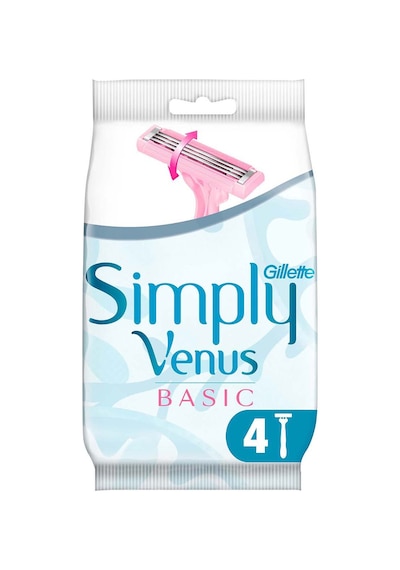 Gillette Simply Venus 3 Basic Kullan At Kadın Tıraş Bıçağı 4 Adet