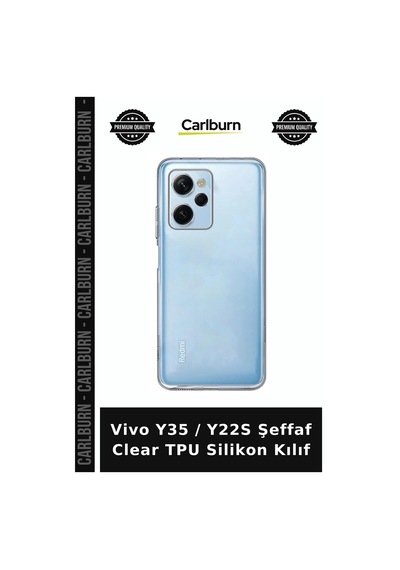 Vivo Y35 / Y22s Şeffaf Clear Tpu Silikon Kılıf Aksesuar Cep Koruyucu Cihaz Aksesuarı çok renkli