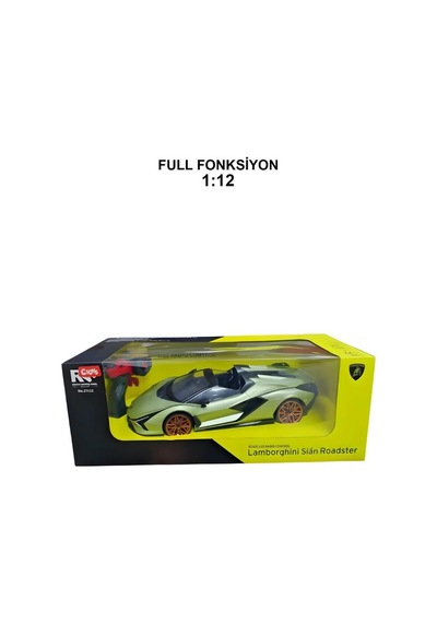 Uzaktan Kumandalı Şarjlı Işıklı Full Fonksiyon Lamborghini Sian Radstar Oyuncak Araba Yeşil Yeşil