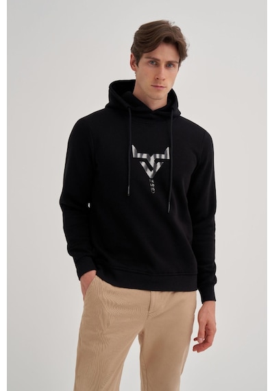 Cazador 5149 Erkek 3 İplik Sweatshirt Siyah