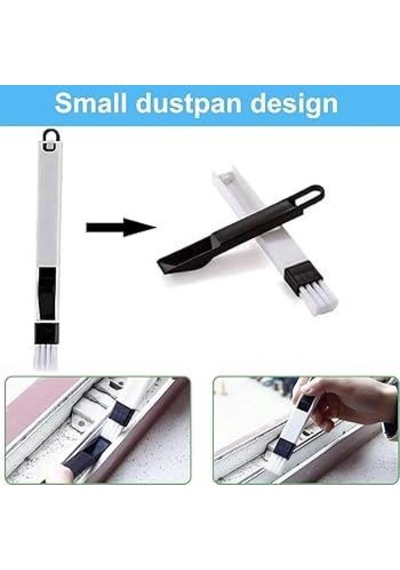 3b Trend Klavye Ve Pencere Oluğu Temizleme Fırçası Mini Kürekli Pratik Çok Amaçlı 1 Adet