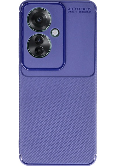 Oppo Reno 11f Kılıf Auto Focus Karbon Kapak Lacivert