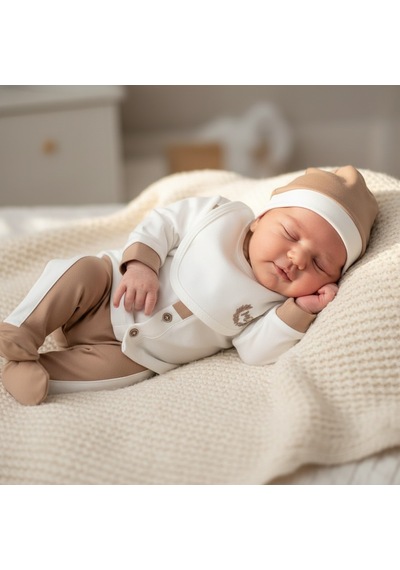 Ürünya Erkek Bebek Little King 5'li Set Kahverengi