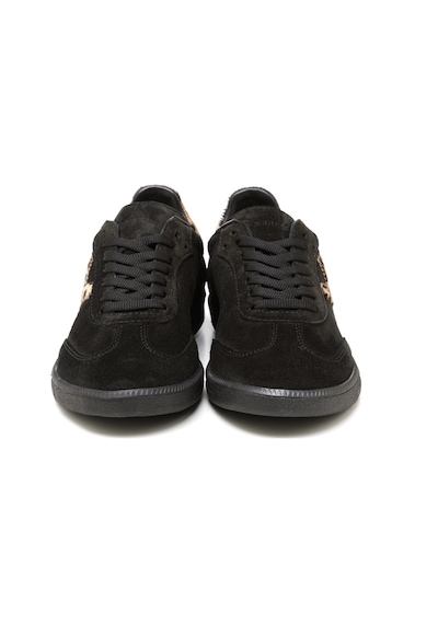 Sneaker Günlük Kadın Rc-25y-088-m-vade John May Siyah Süet-leopar Siyah