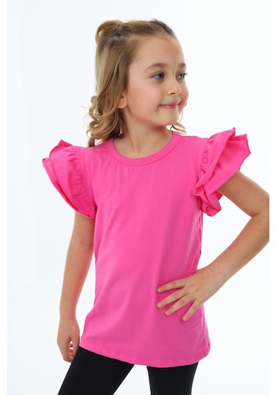Toontoy Kids Toontoy Kız Çocuk Tişört Orkide Pembe