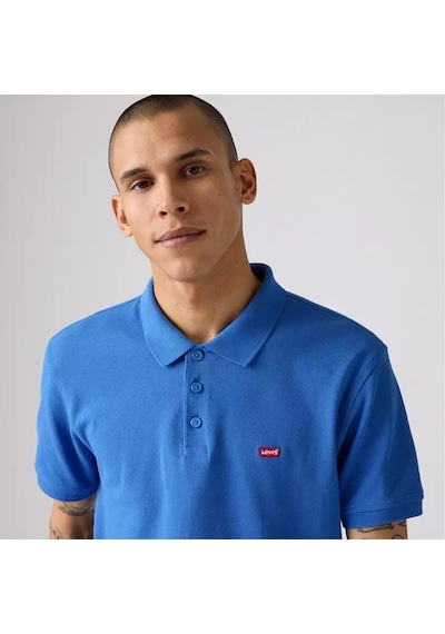 Levi's Erkek 100% Pamuk Standard Fit Polo Yaka Mavi T-shirt - 35883-0282 Mavi