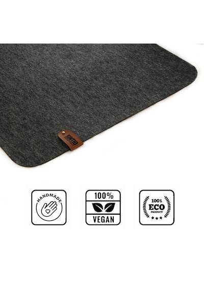 Sintio 50x100 Kaydırmaz Taban İlaveli Keçe Mousepad Antrasit
