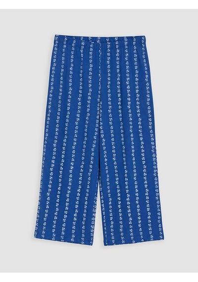 Lcw Dream Lacivert Çiçekli Kadın Kapri Pijama Altı