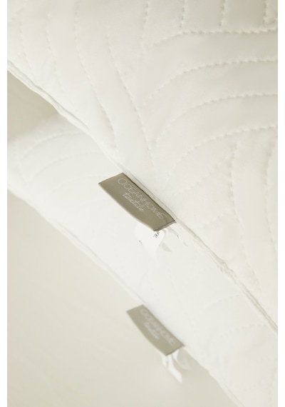 Ocean Home Textile 4'lü 900 Gr Kapitoneli Silikon Yastık Seti 50 X 70 Cm Beyaz