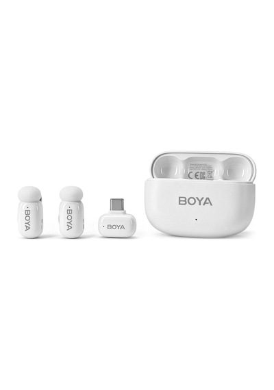 Boya Mini 2 Aı Kablosuz Yaka Mikrofonu Type-c Beyaz - Sku02w