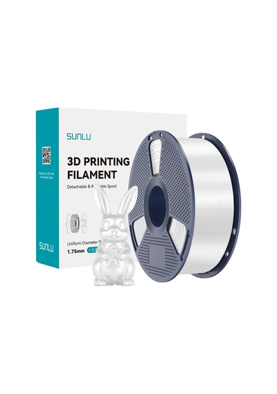 Sunlu Beyaz Silk Pla+ Filament - 1.75mm - 1 Kg