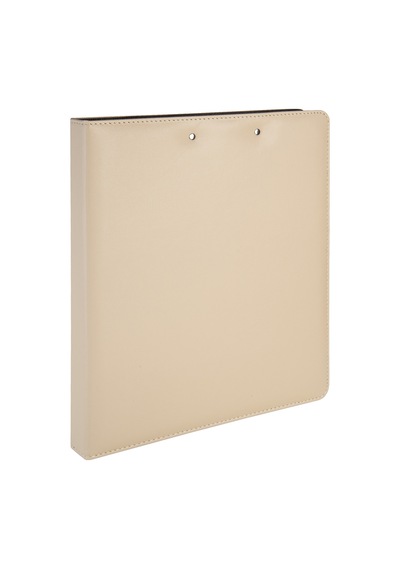 Evrak Sunum Tanıtım Firma Klasörü Sekreterlik A4 150 Yaprak Kapasiteli Ring Binder File Vegan 26,5x32 Cm. Bej