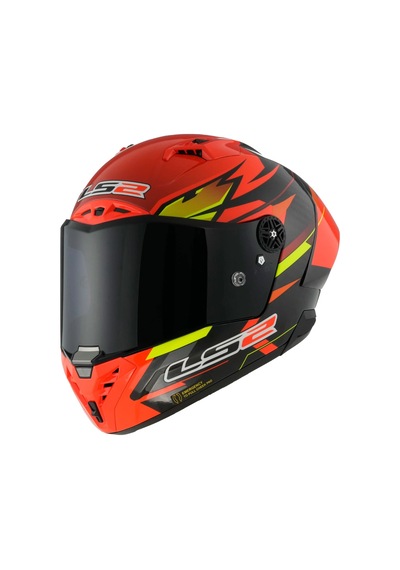 Ls2 Thunder Karbon Gp Aero Fıre Kırmızı-siyah Kask Sıyah-kırmızı