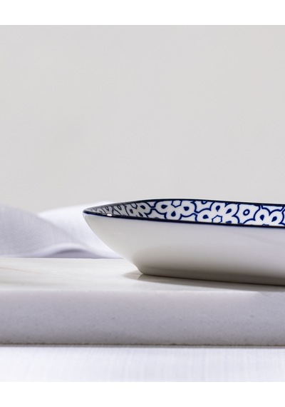 Reve Bleu Lucida Tabak - 17 Cm - Mavi/beyaz 8684427225219 Çok Renkli