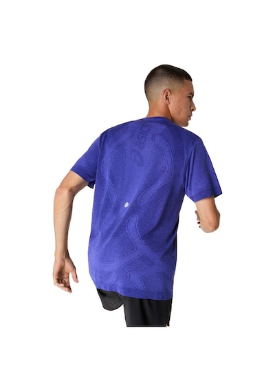 Asics Road Seamless Erkek Lacivert Koşu T-shirt 2011d355-403 Mavi