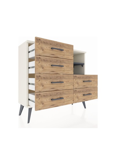 Arges Şifonyer 2 Raflı 6 Çekmeceli 88x30x80 Aytaşı-antrasit/çam Antrasit/çam Arges Şifonyer 2 Raflı 6 Çekmeceli 88x30x80 Aytaşı-antrasit/çam Antrasit/çam