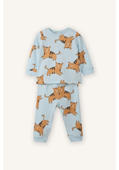 Defacto %100 Pamuklu Kaplan Desenli 2'li Pijama Takımı Erkek Bebek G8834A526SP