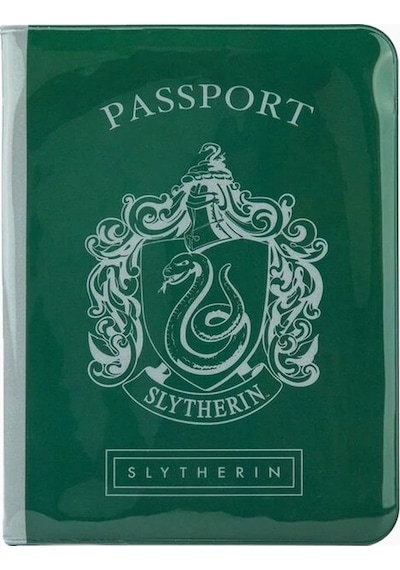 Cinereplicas Harry Potter Slytherin Pasaport Kılıfı Ve Valiz Etiketi Seti Kartlık Cüzdan Yeşil