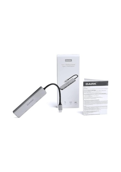 Usb 3.1 Type-c 6 İn 1 Hdmı/tf Sd Kart Okuyucu/usb 3.0 & Usb 2.0 / Usb-c Pd Dönüştürücü Çevi