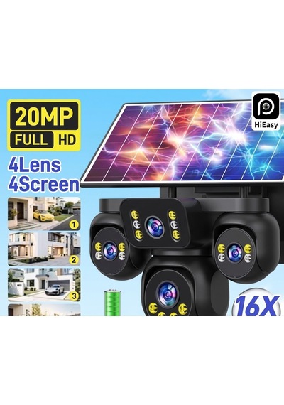 X5 Tech Rx-85gz -dual Lens Hieasy Füme 4 Kamera +1 Yıllık Sim Kart +64gb Hafıza Kartı Güneş Enerjili