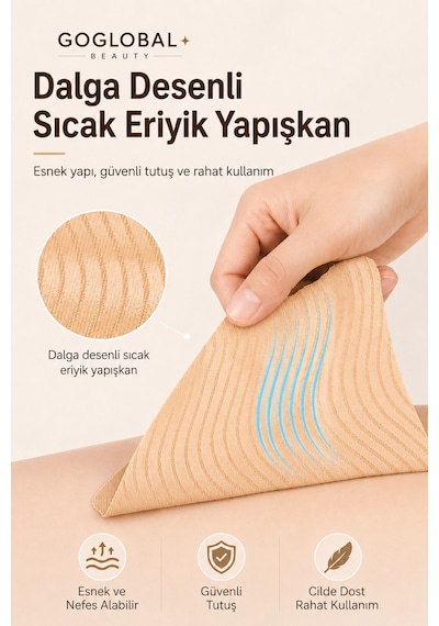 10'lu Uyluk Sürtünme Önleyici Bant Kendinden Yapışkanlı Pişik Önleyici Baldır Koruyucu Ped Kadın