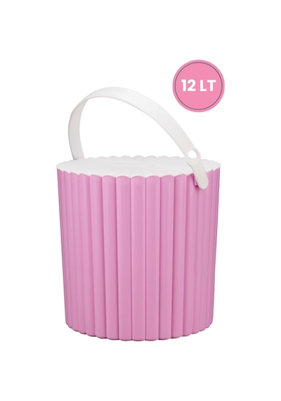 Flora 2'Li Un Ve Bakliyat Kabı Trendy Çok Amaçlı Yuvarlak Saklam Pembe