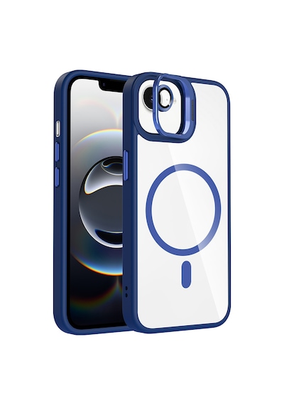 Adige Apple Uyumlu iPhone 16e Kılıf Etro Standlı + Kamera Lens Koruyucu Lacivert