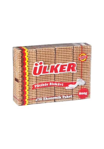 Ülker Petibör Bisküvi 800g - Klasik Lezzet, Taze Sütlü 5'li Avantaj Paketi - 5 Adet Tarı