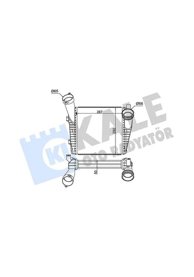Porsche Cayenne Turbo Radyatoru 3.2 2004-2007 Kale 344740