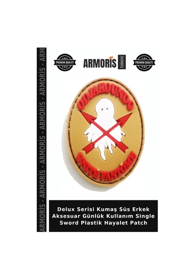 Armoris Delux Serisi Kumaş Süs Erkek Aksesuar Günlük Kullanım Single Sword Plastik Hayalet
