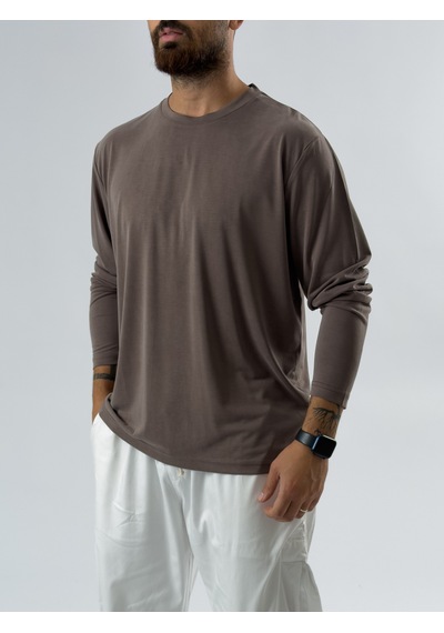 Cocopelli Tensel Basic Kahverengi Erkek Sweatshirt Coc3470