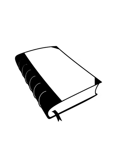 Okunmuş Kalın Ciltli Eski Kitap Sticker 18Cm