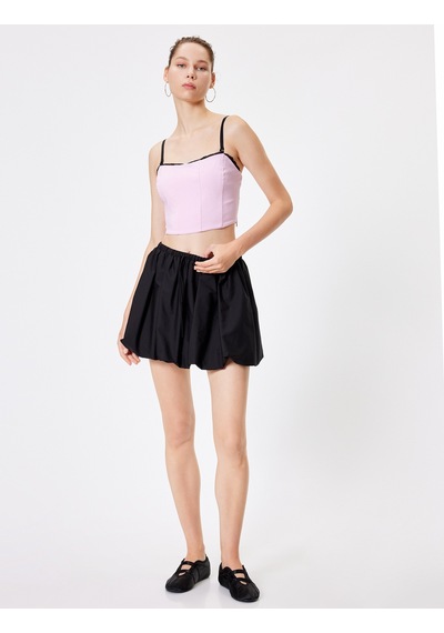 Koton Crop Korse Görünümlü Büstiyer Çıkarılabilir İp Askılı Dantel Detaylı Slim Fit Pembe 4sal30079ıw Gül Koton Crop Korse Görünümlü Büstiyer Çıkarılabilir İp Askılı Dantel Detaylı Slim Fit Pembe 4sal30079ıw Gül