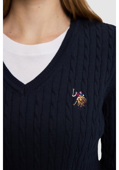 U.S. Polo Assn. Kadın Lacivert Basic Kazak 50327575-vr033
