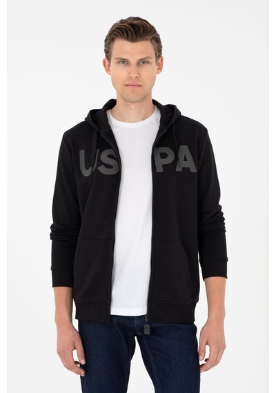 U.S. Polo Assn. U.s. Polo Assn. Erkek Örme Kapüşonlu Hırka 1926816 siyah