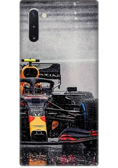 Samsung Galaxy Note 10 Uyumlu Max Verstappen F1 Aracı Desenli Silikon Kılıf