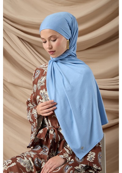 Silk Home Premium Penye Şal 65002-30 Bebe Mavi Çok Renkli