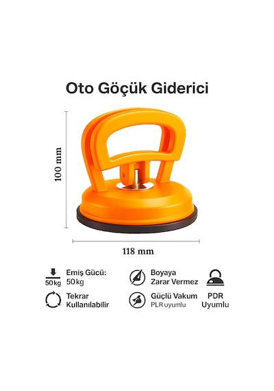 Altınmakas Profesyonel Çok Amaçlı Araç Kaporta Göçük Düzeltme Çektirme Aparatı 50 Kg