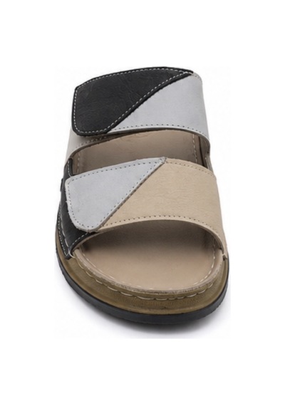 N Napa Shoe Np.305.s.grey Deri Terlik Gri
